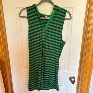 Hard Tails Forever sleeveless hooded tunic dress L